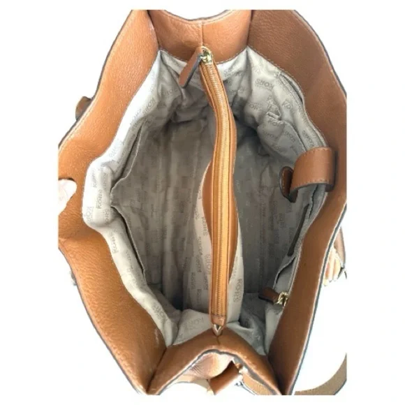 Michael Kors Hamilton Large East West Pebbled Leather Tote Shoulder Bag - Picture 6 of 10